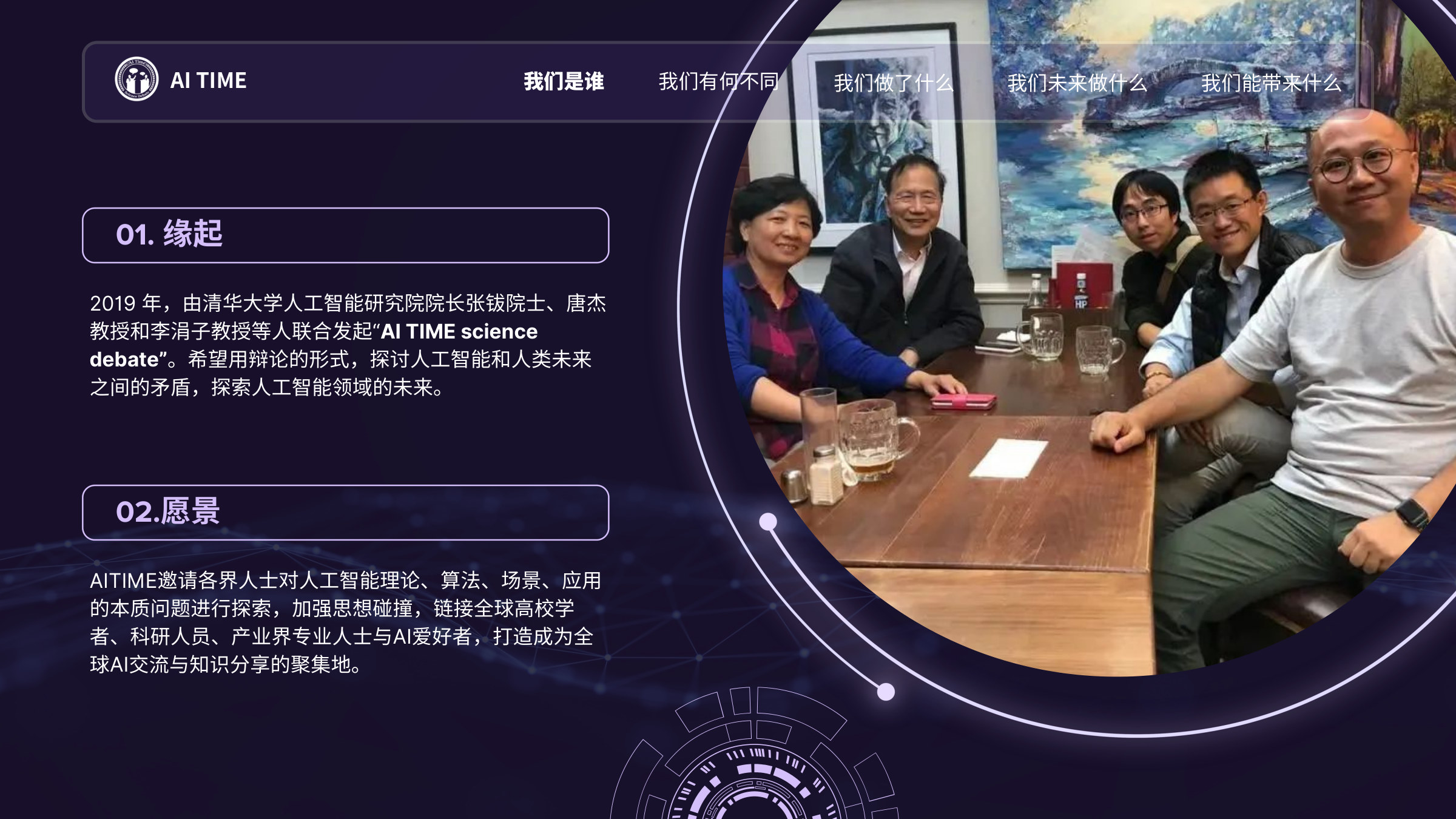 AI TIME 缘起与愿景页面